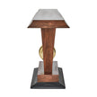 Global Views Colby Console Walnut/Brass