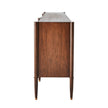 Global Views Triple Curve Cabinet Walnut