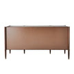 Global Views Triple Curve Cabinet Walnut