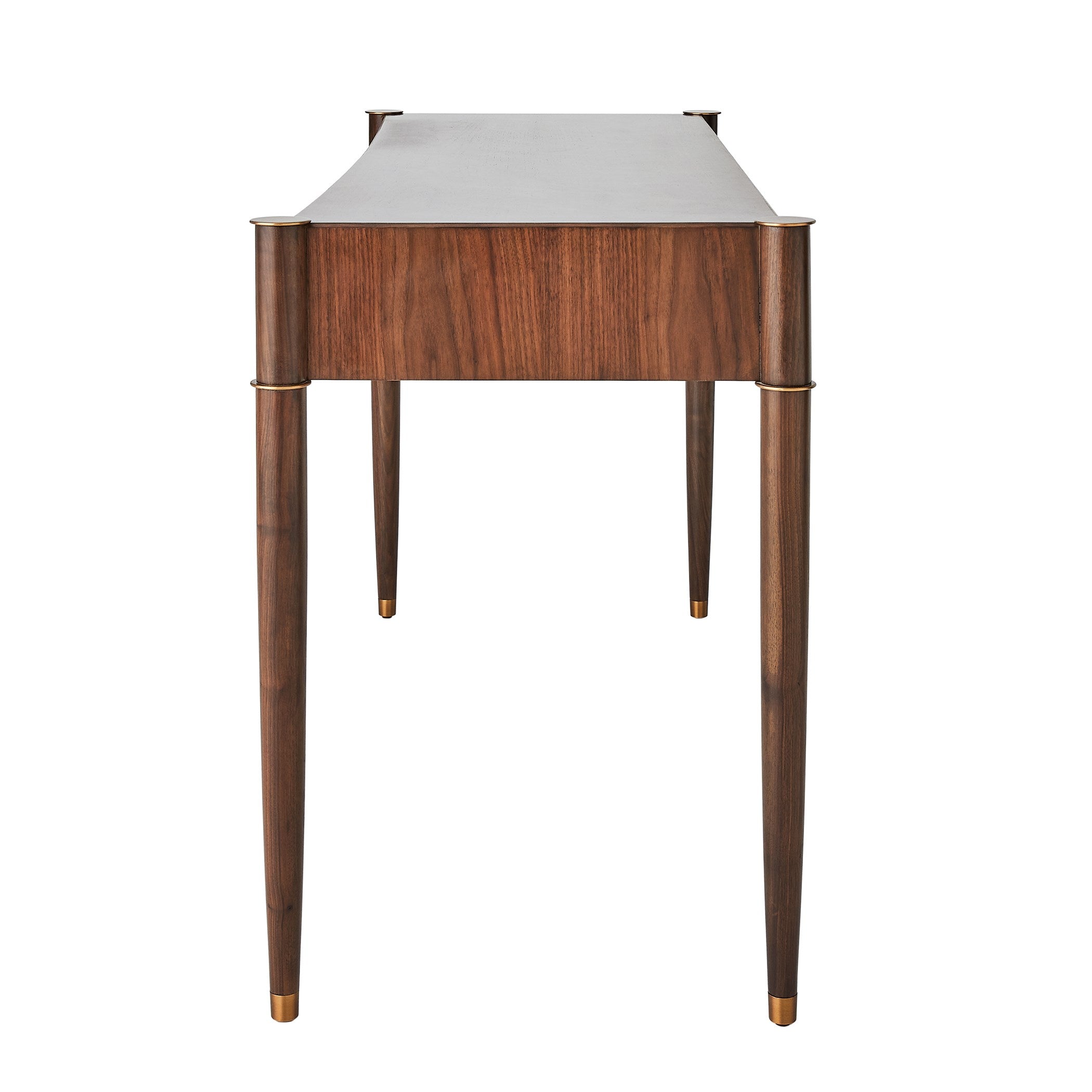 Global Views Triple Curve Desk Walnut