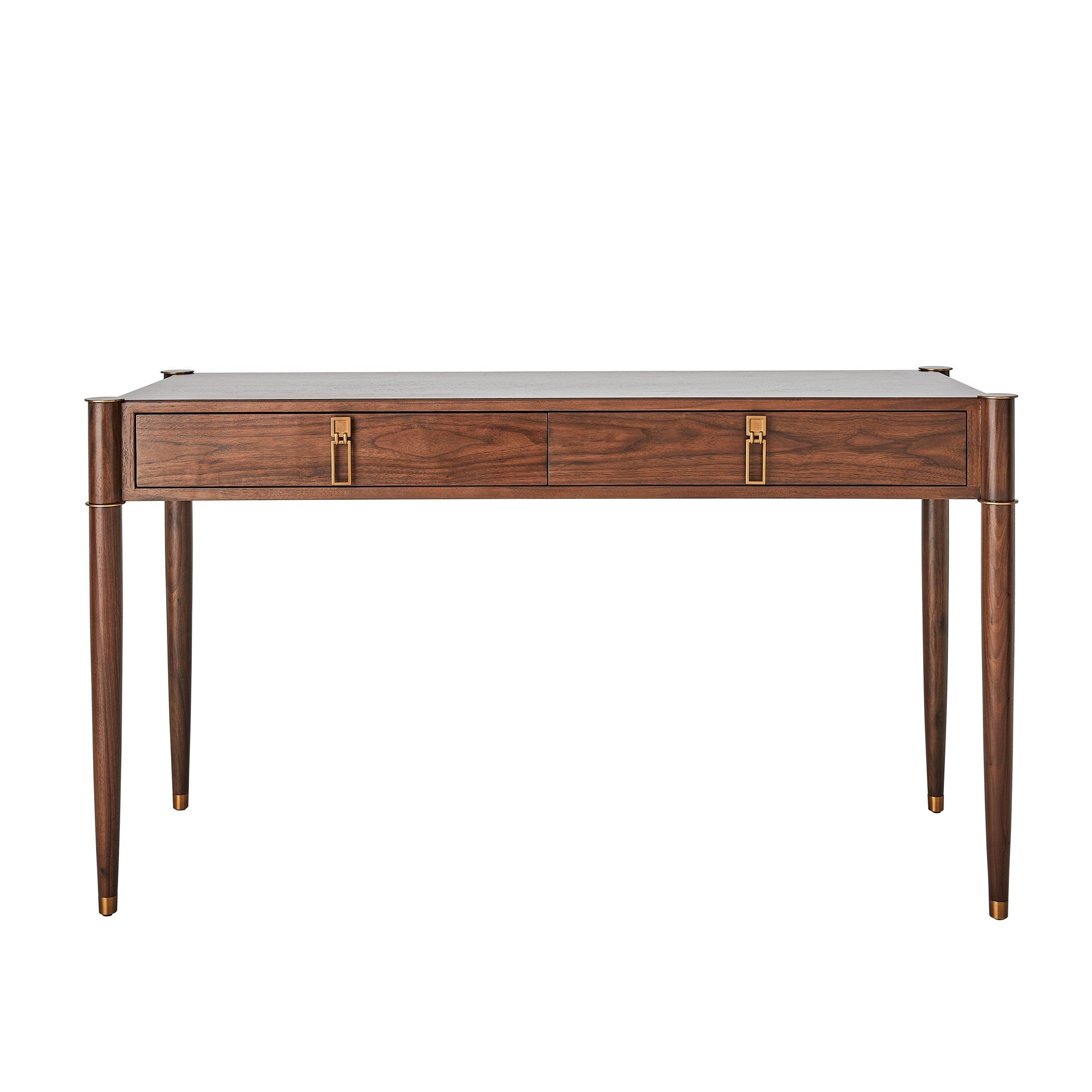 Global Views Triple Curve Desk Walnut