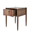 Global Views Triple Curve Side Table Walnut