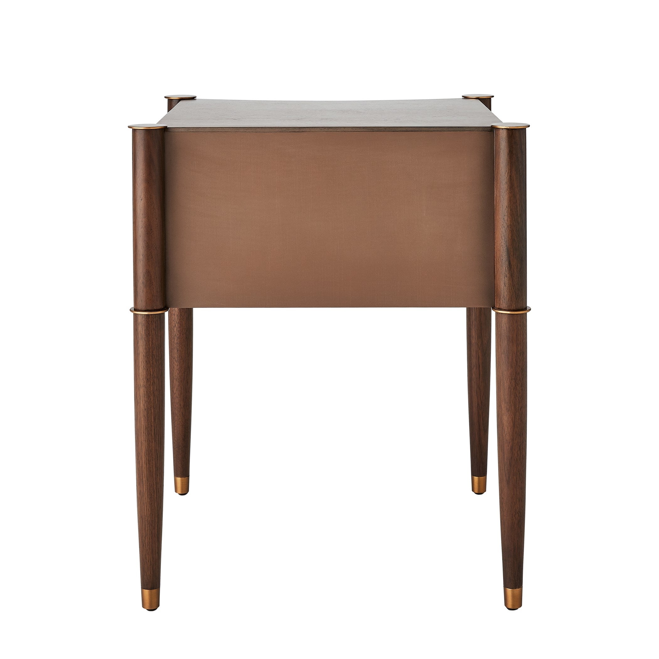 Global Views Triple Curve Side Table Walnut