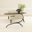 Global Views Forest Blossom Side Table-Natural Iron