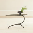 Global Views Forest Blossom Side Table-Natural Iron