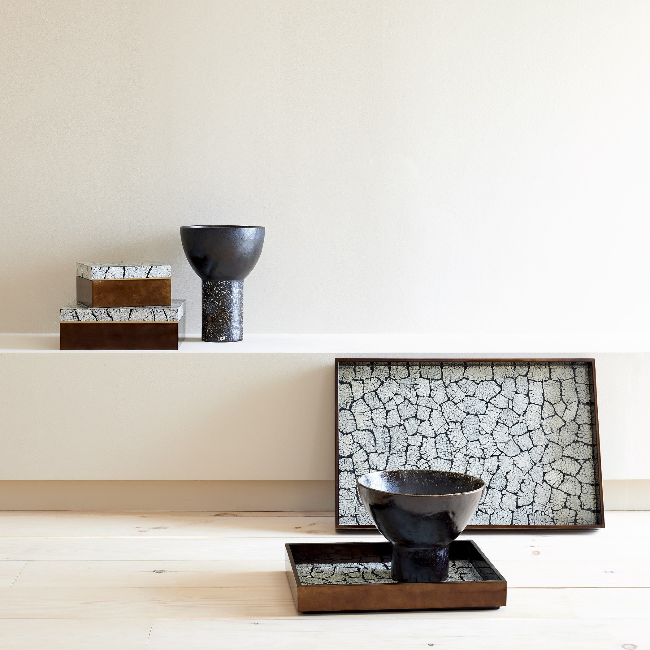 Global Views Cinder Footed Bowl