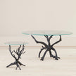 Global Views Monterey End Table Natural Iron