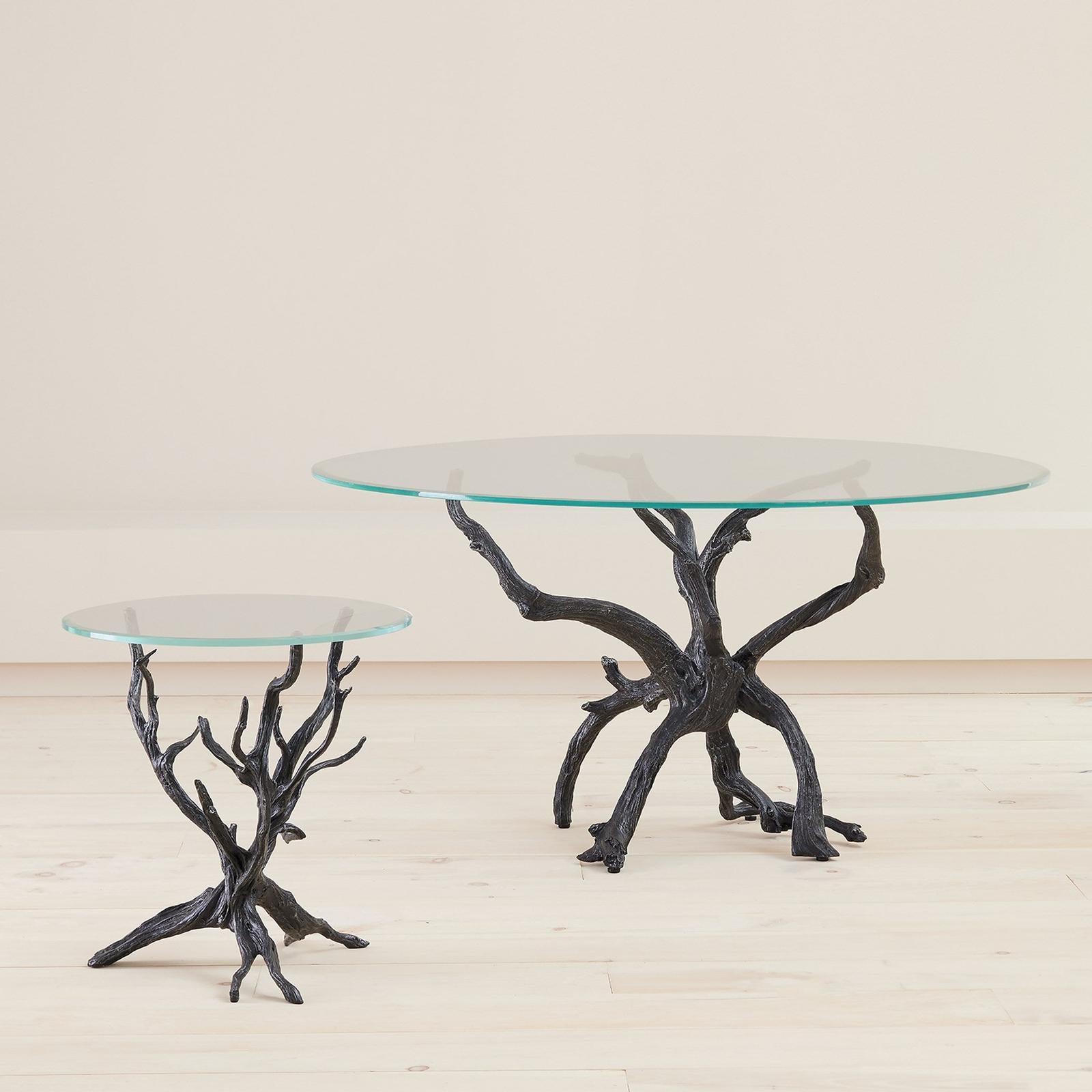 Global Views Monterey End Table Natural Iron