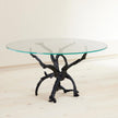 Global Views Monterey Dining Table Natural Iron