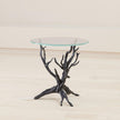 Global Views Monterey End Table Natural Iron