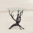 Global Views Monterey End Table Natural Iron