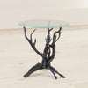 Global Views Monterey End Table Natural Iron