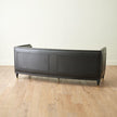 Global Views Arc Sofa-Black Leather