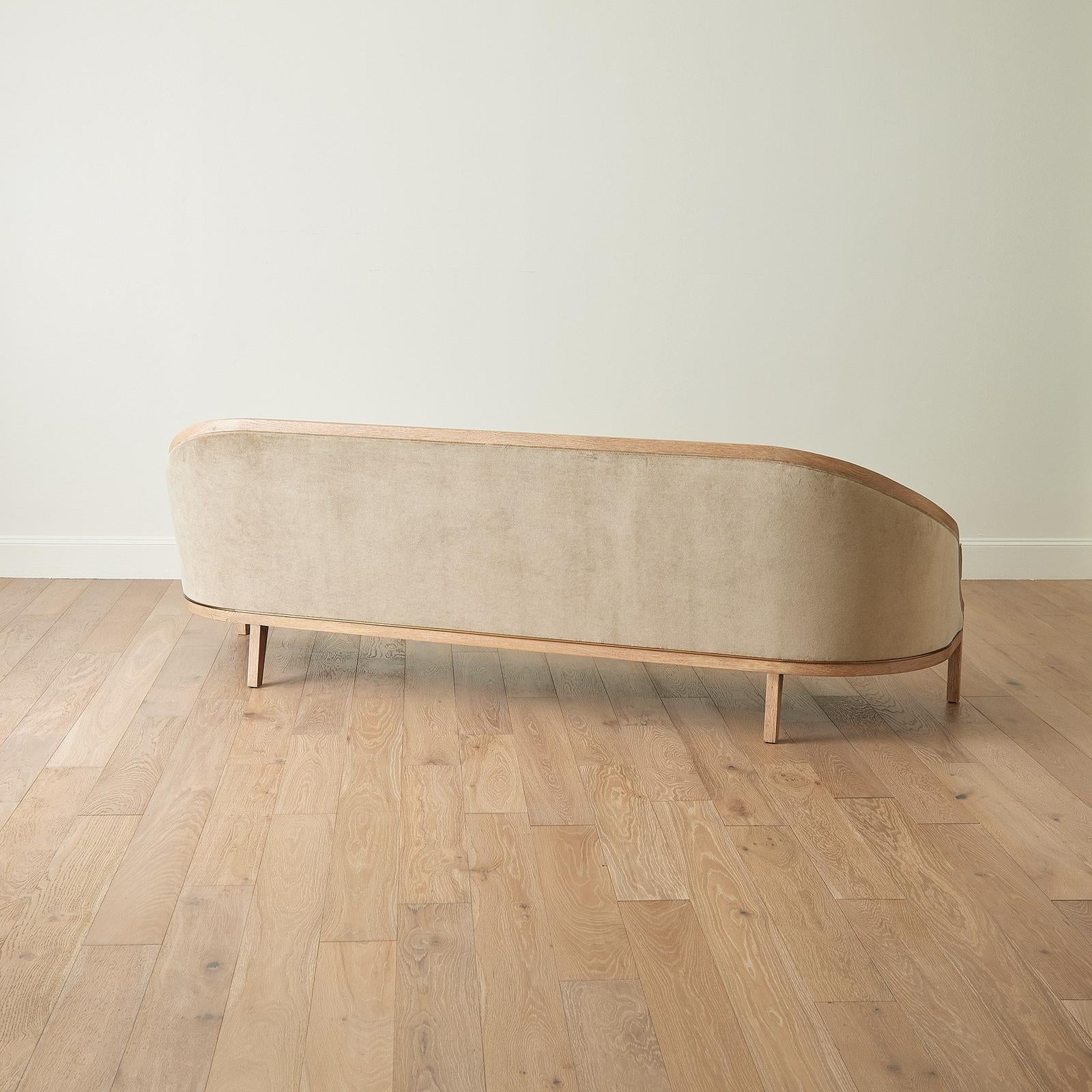 Global Views Tailored Sofa-Bleached Oak