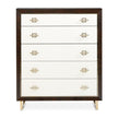 Michael Amini Belmont Place 5-Drawer Chest - Espresso