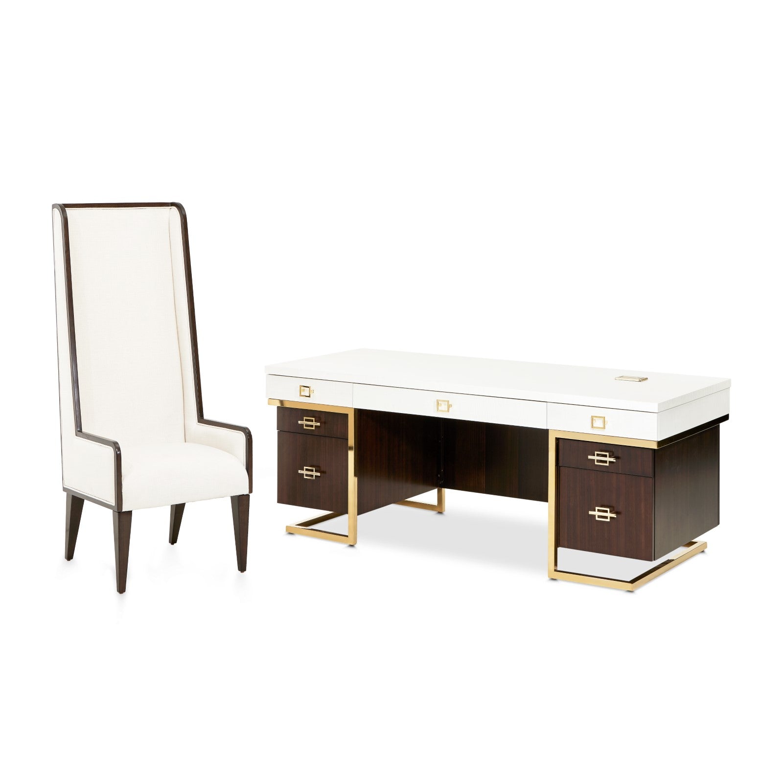 Michael Amini Belmont Place Desk - Espresso