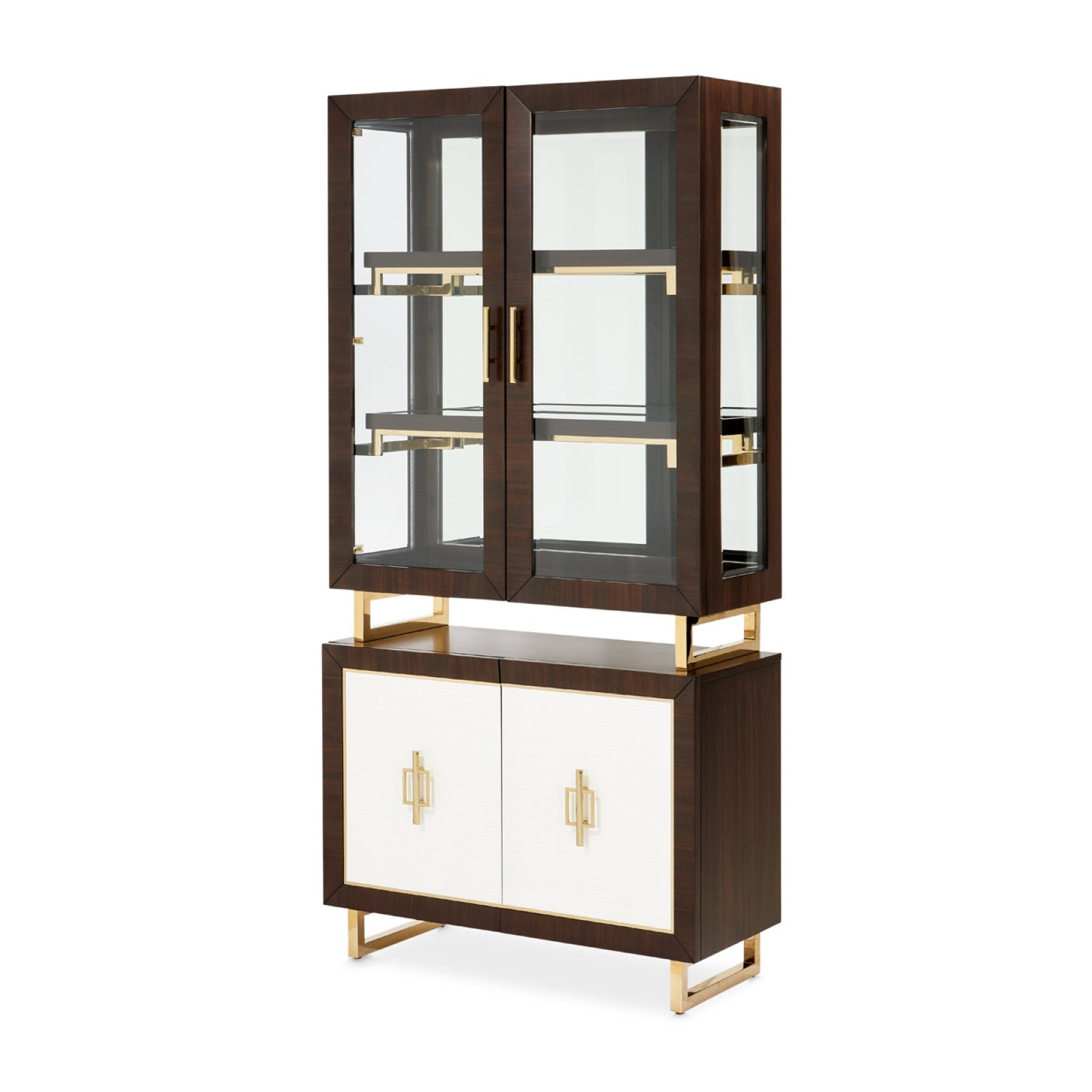 Michael Amini Belmont Place Display Cabinet - Espresso