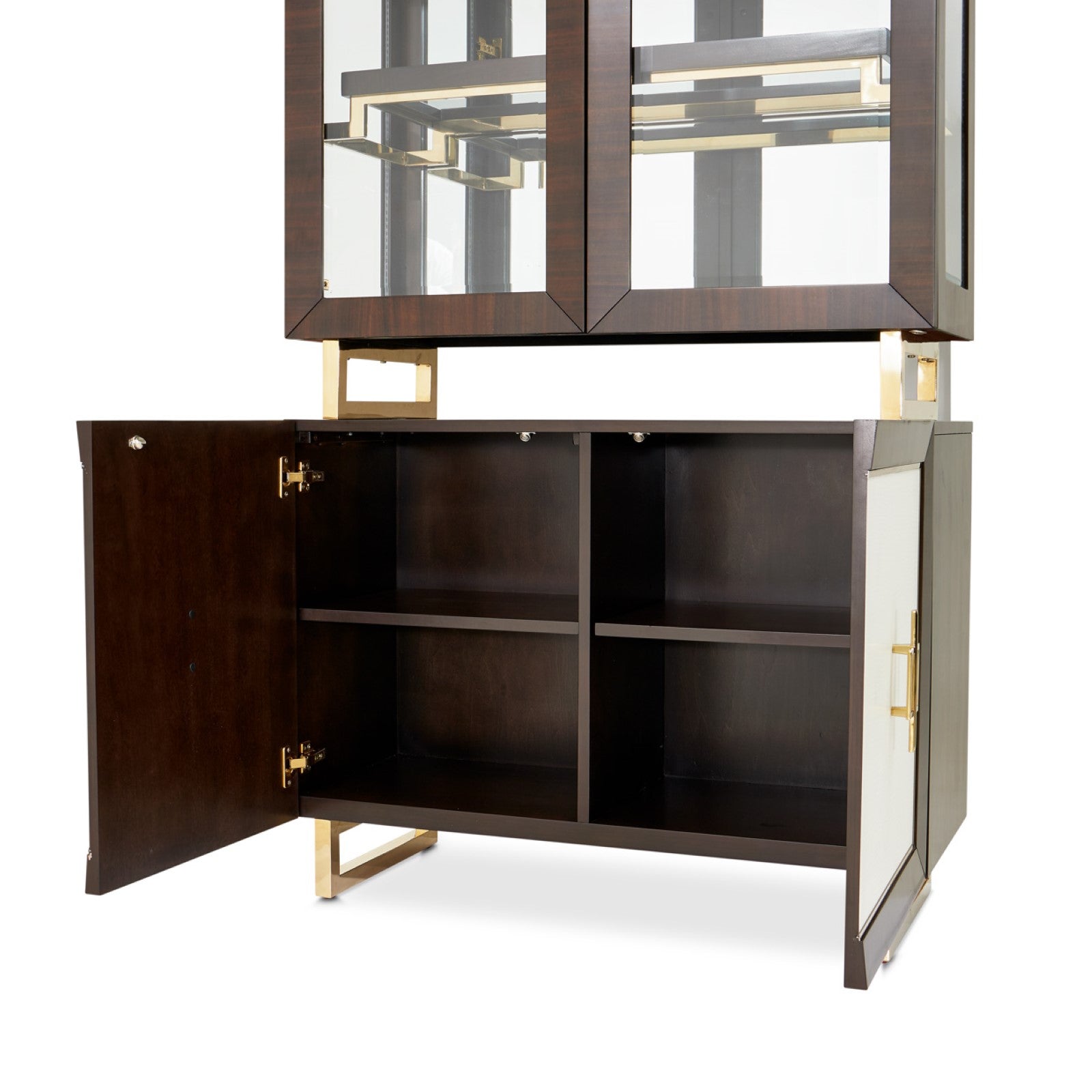 Michael Amini Belmont Place Display Cabinet - Espresso