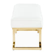 Michael Amini Belmont Place Bed Bench - Bright Gold