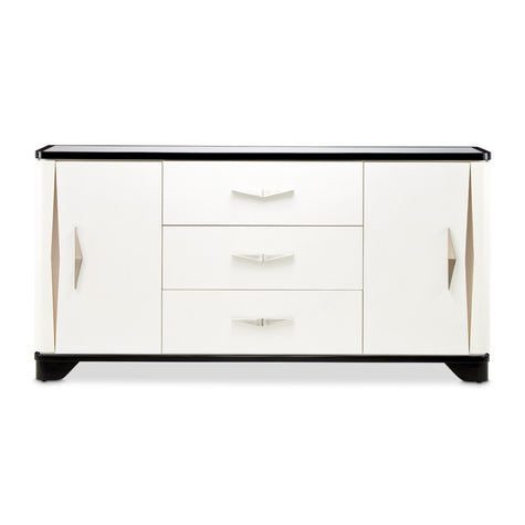 Michael Amini Tuxedo Sideboard - Piano Keyboard