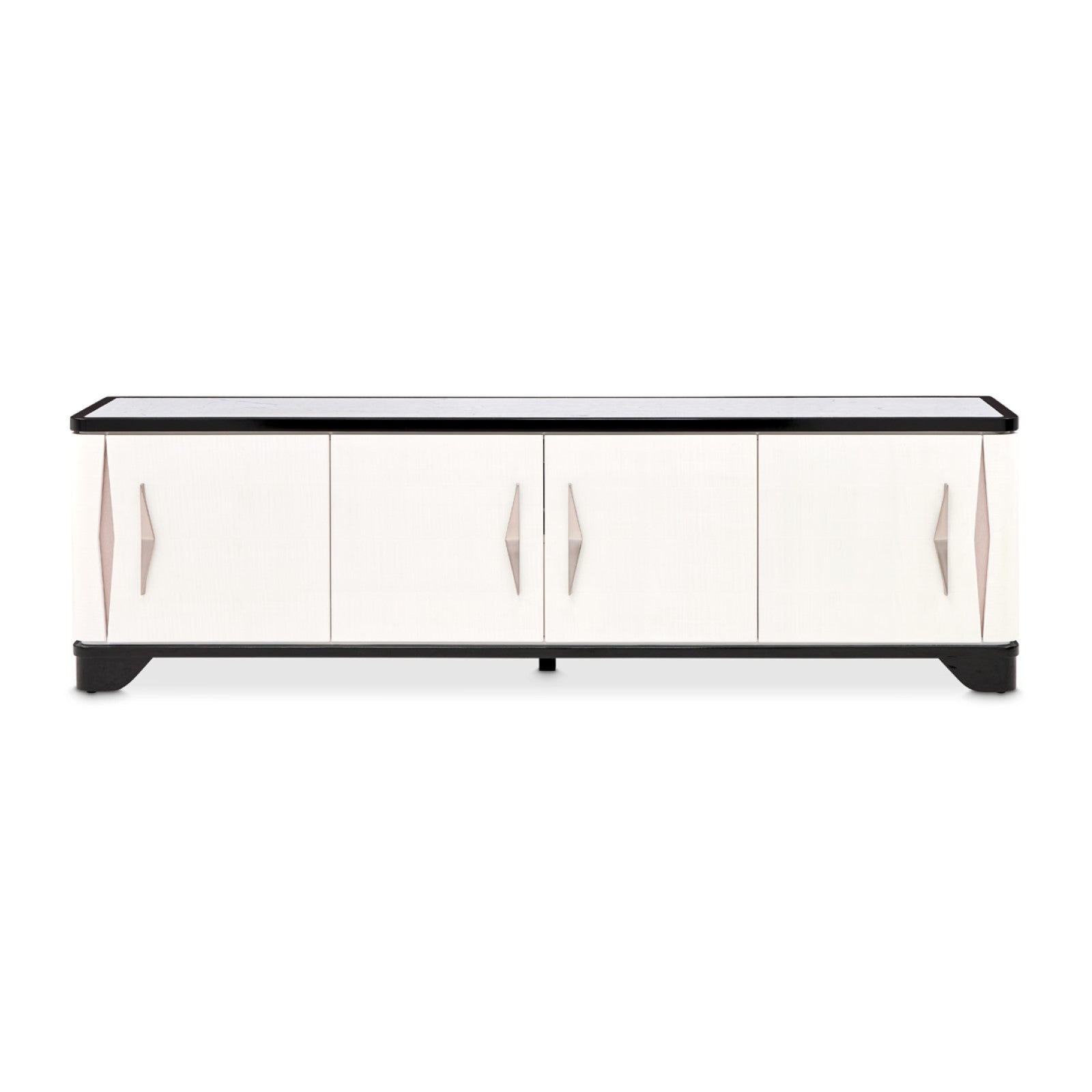 Michael Amini Tuxedo Media Cabinet - Piano Keyboard