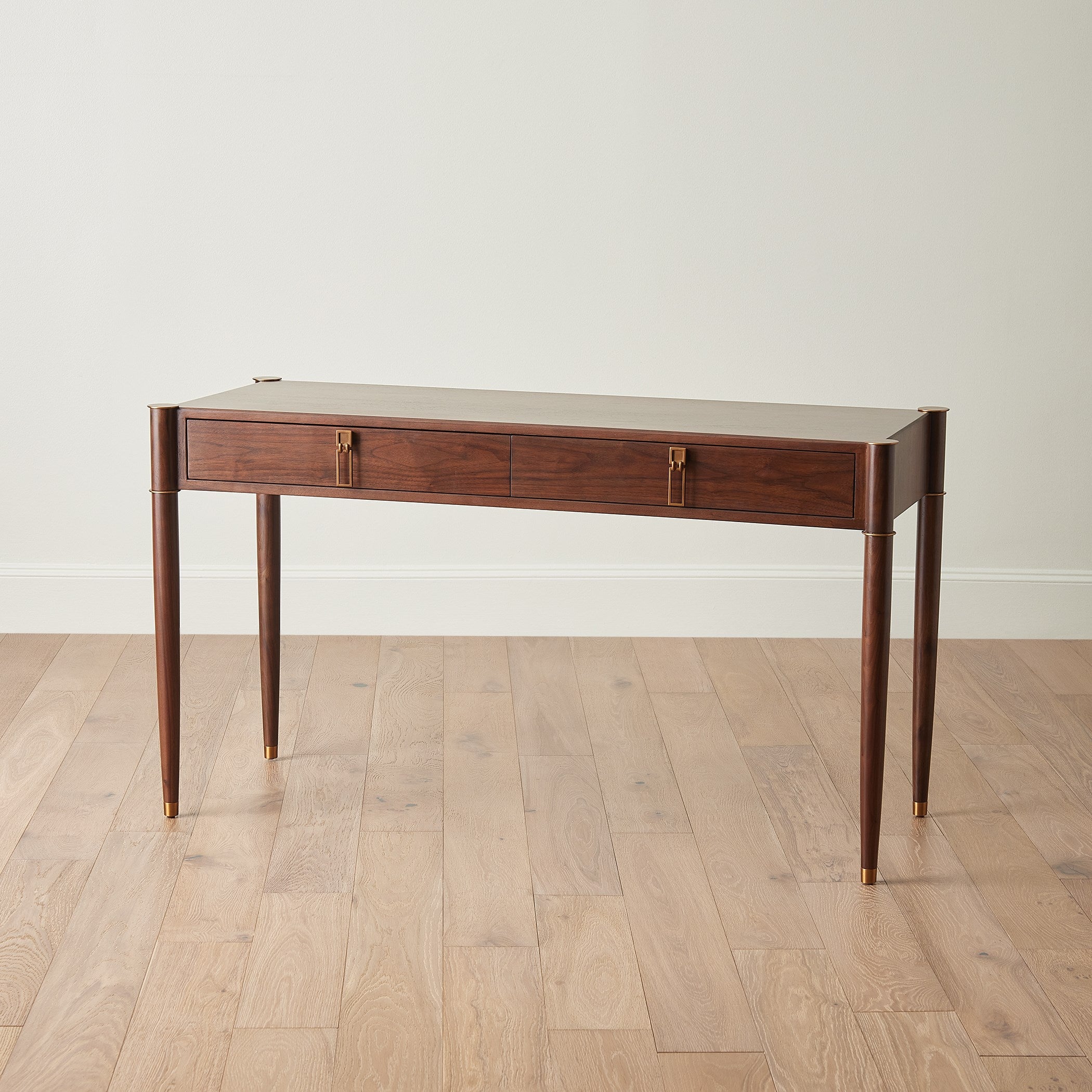 Global Views Triple Curve Desk Walnut
