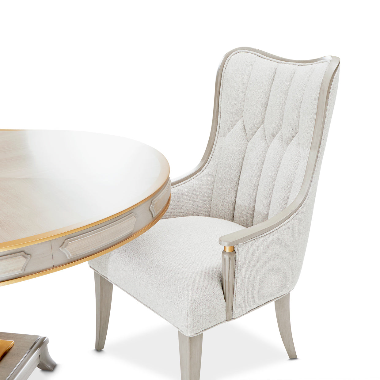 Michael Amini St. Charles Dining Arm Chair - Set of 2