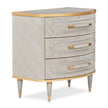 Michael Amini St. Charles 3-Drawer Nightstand