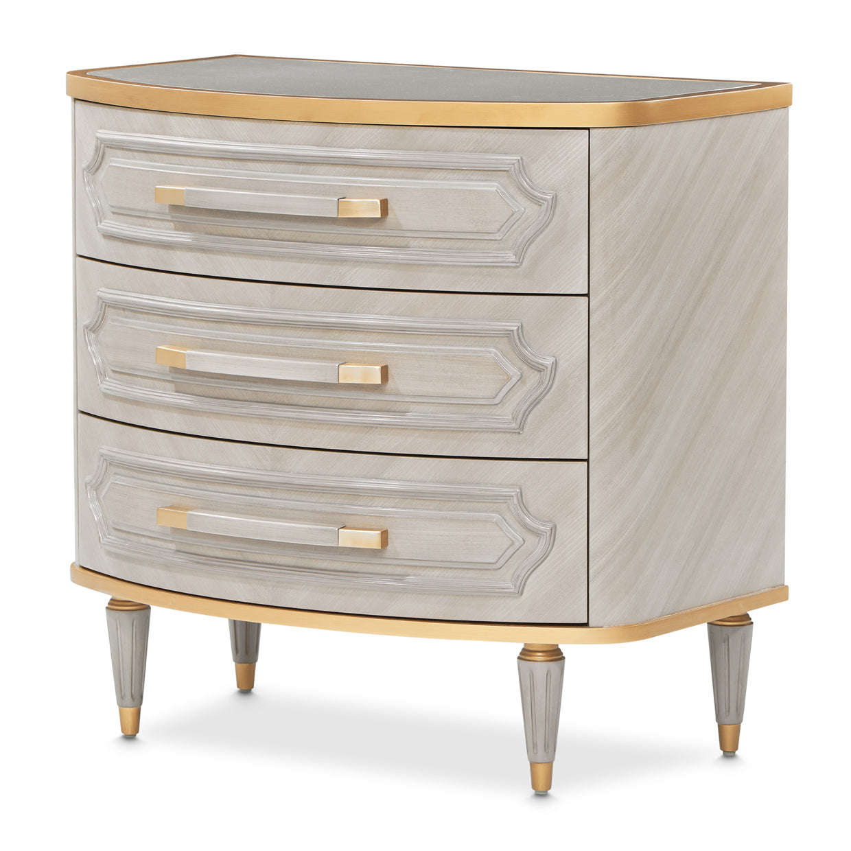 Michael Amini St. Charles 3-Drawer Nightstand