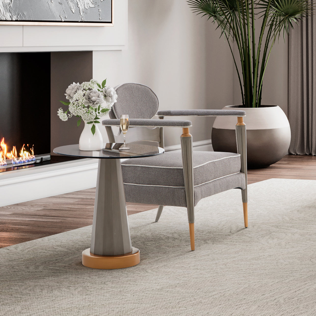 Michael Amini St. Charles Accent Chair
