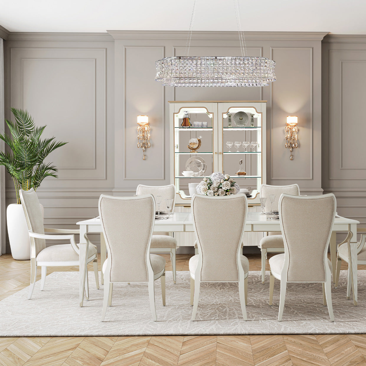 Michael Amini La Marisia Rectangular Dining Table