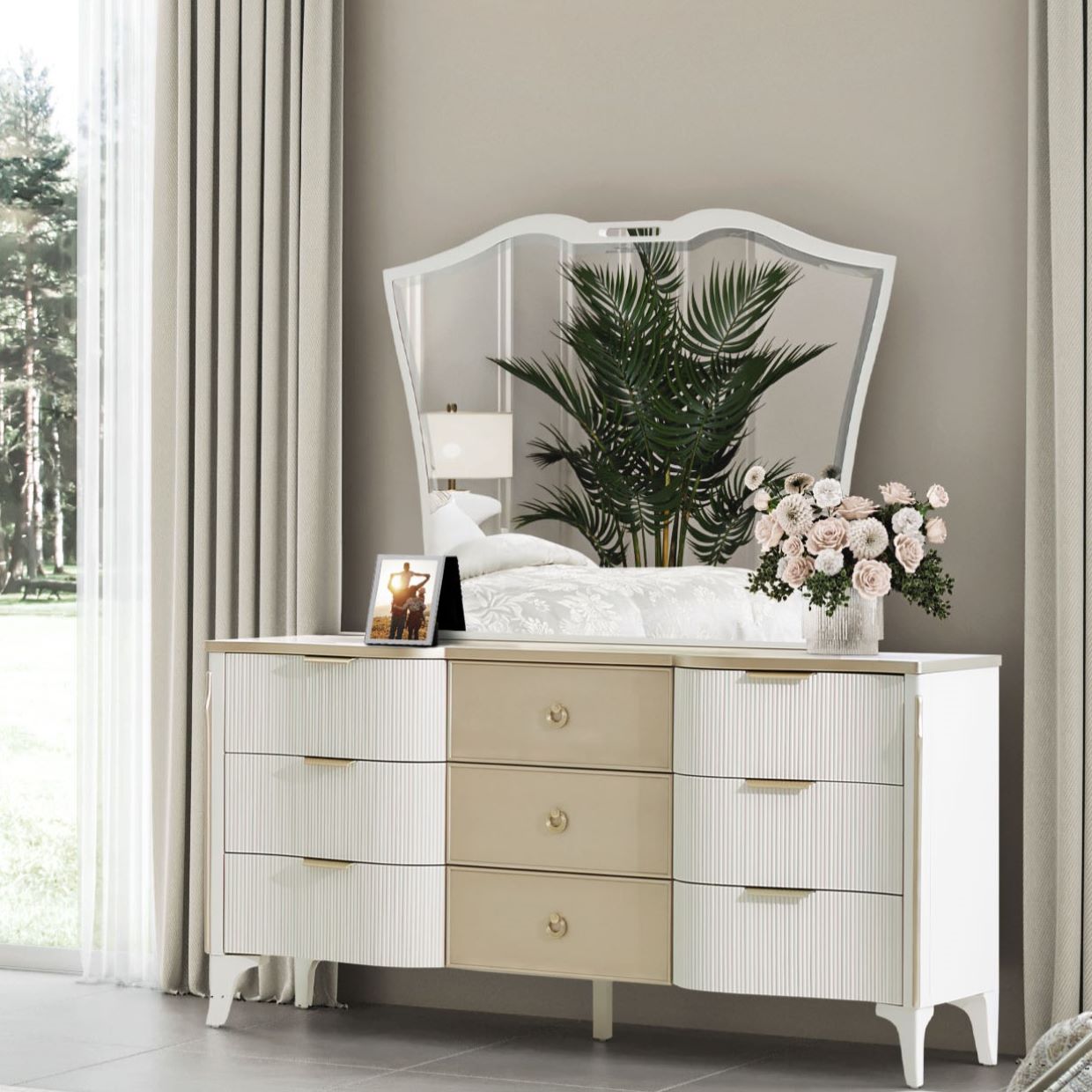 Michael Amini La Marisia Dresser Mirror