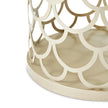 Michael Amini La Marisia Marble Chairside Table
