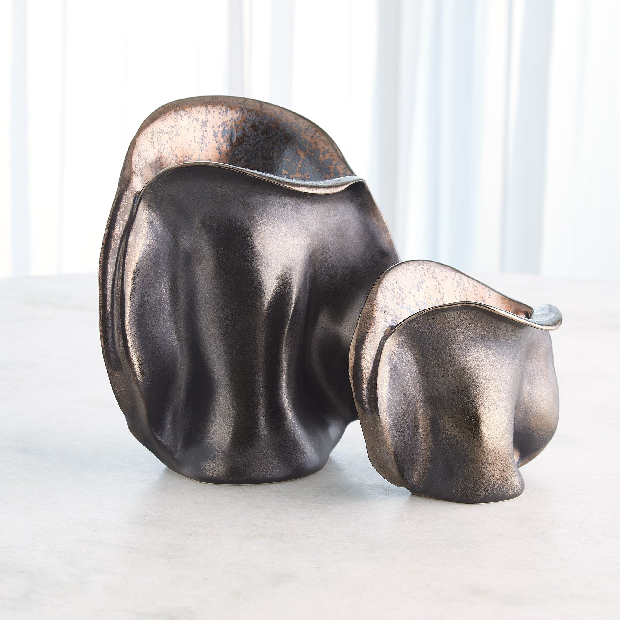 Global Views Reactive Bronze Bocca Vase