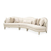 Michael Amini Camellia Field Caramel 3-Piece Sofa - Cornsilk/Champagne