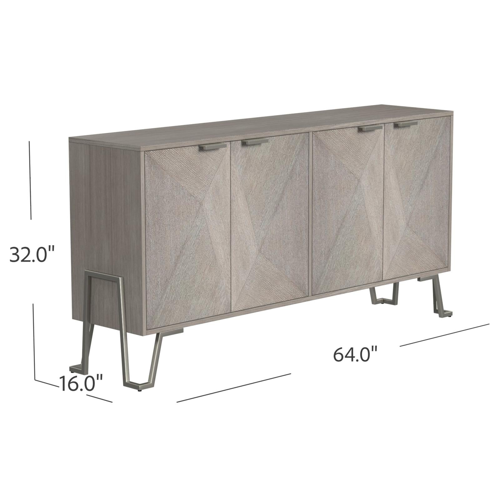 Bassett Mirror Cooper Four Door Cabinet