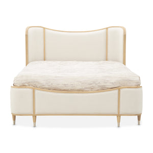 Michael Amini Camellia Field Caramel Upholstered Bed