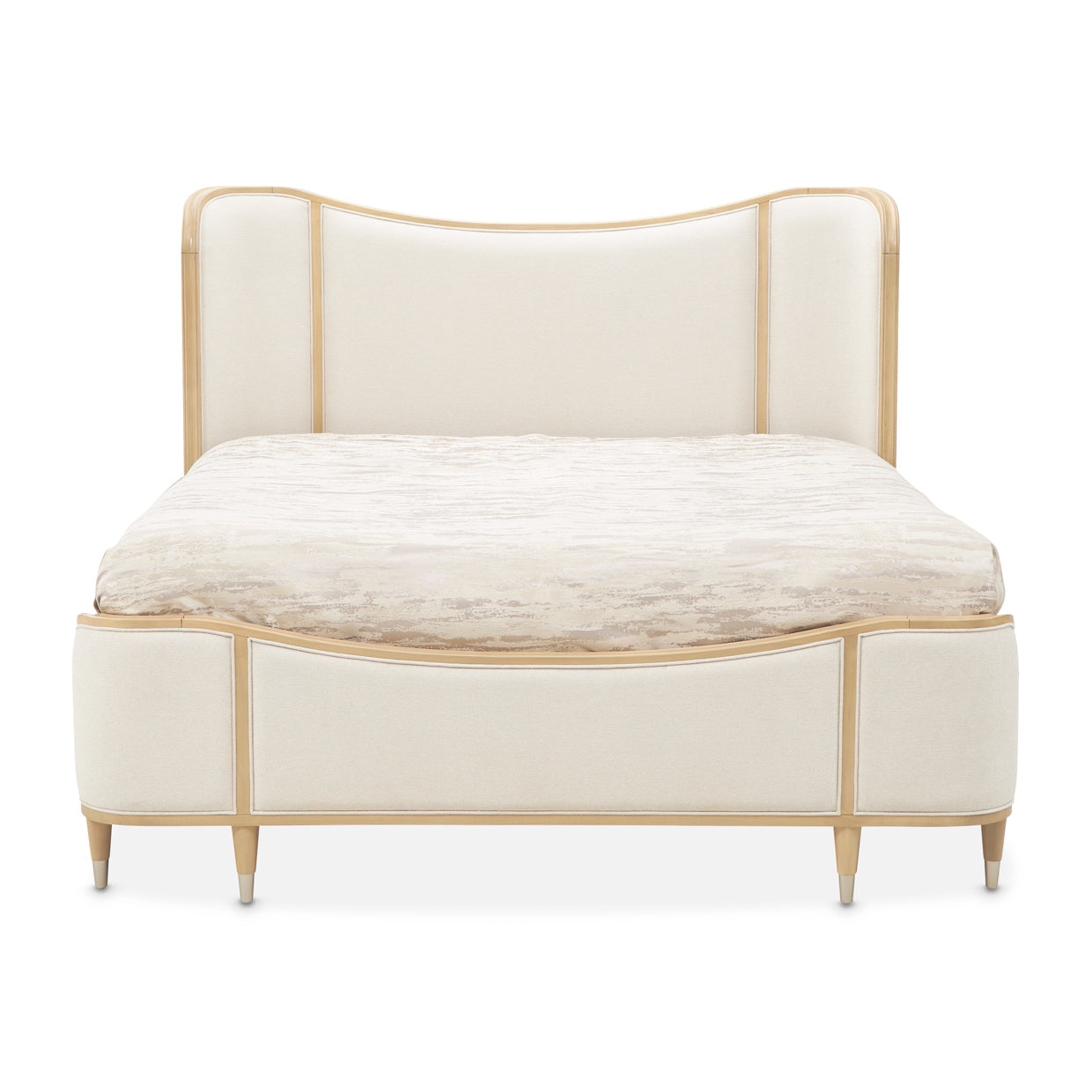 Michael Amini Camellia Field Caramel Upholstered Bed