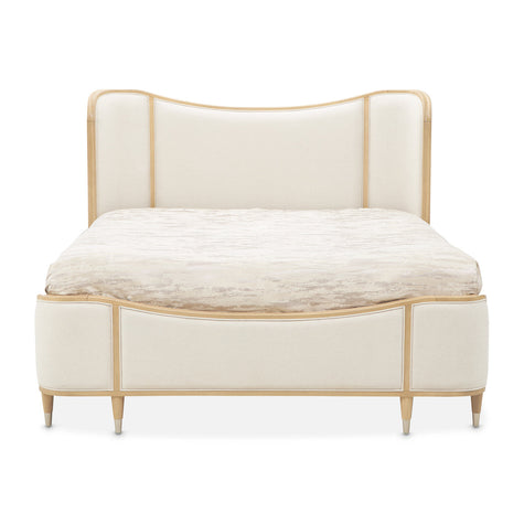 Michael Amini Camellia Field Caramel Upholstered Bed