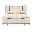 Michael Amini Camellia Field Caramel Upholstered Bed