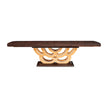 Michael Amini Camellia Field Caramel Pedestal Dining Table