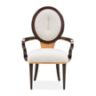 Michael Amini Camellia Field Caramel Arm Chair - Set of 2