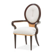 Michael Amini Camellia Field Caramel Arm Chair - Set of 2