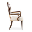 Michael Amini Camellia Field Caramel Arm Chair - Set of 2