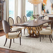 Michael Amini Camellia Field Caramel Arm Chair - Set of 2