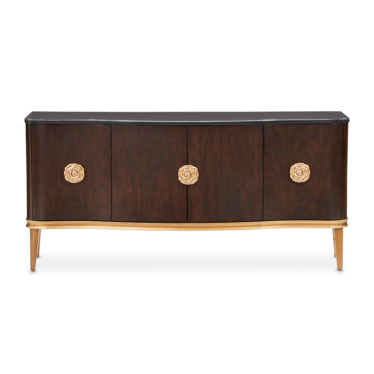 Michael Amini Camellia Field Caramel Sideboard