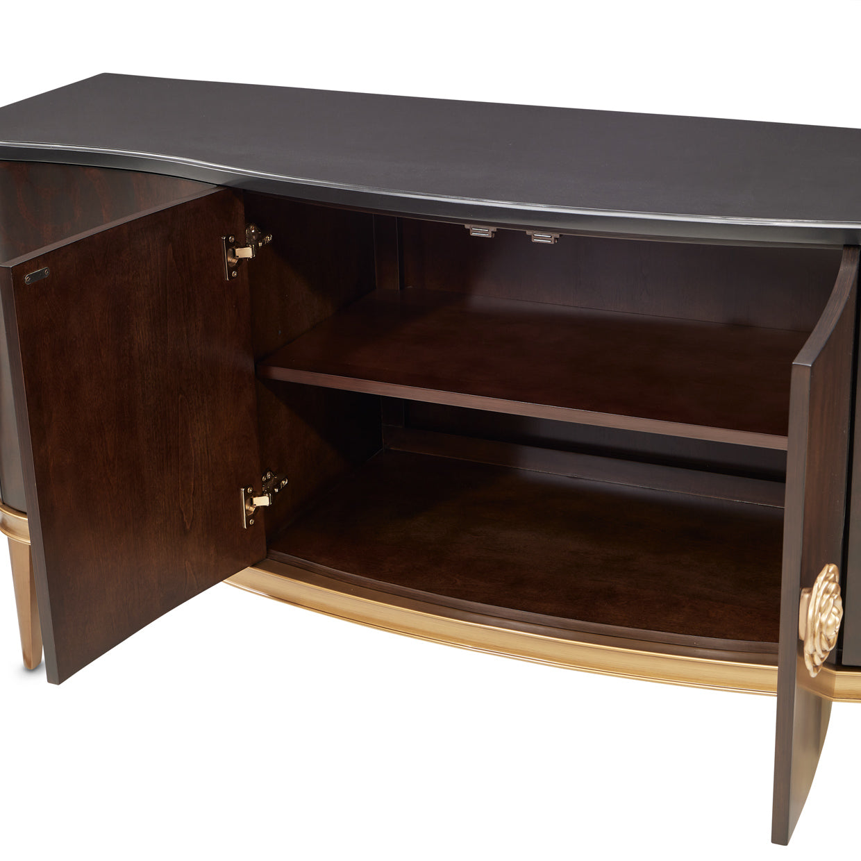 Michael Amini Camellia Field Caramel Sideboard