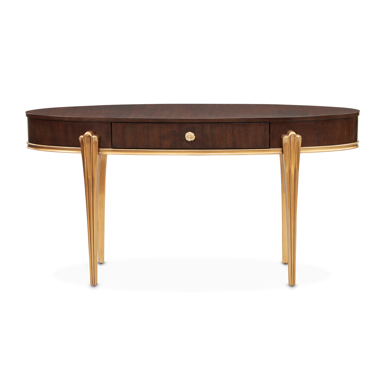 Michael Amini Camellia Field Caramel Vanity Desk