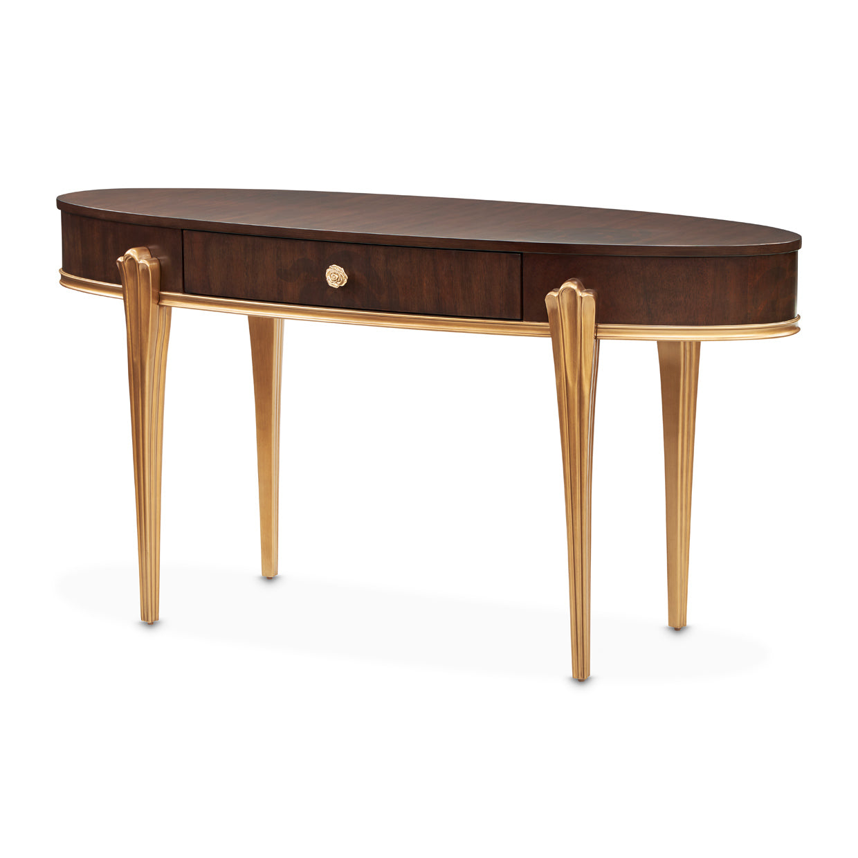 Michael Amini Camellia Field Caramel Vanity Desk