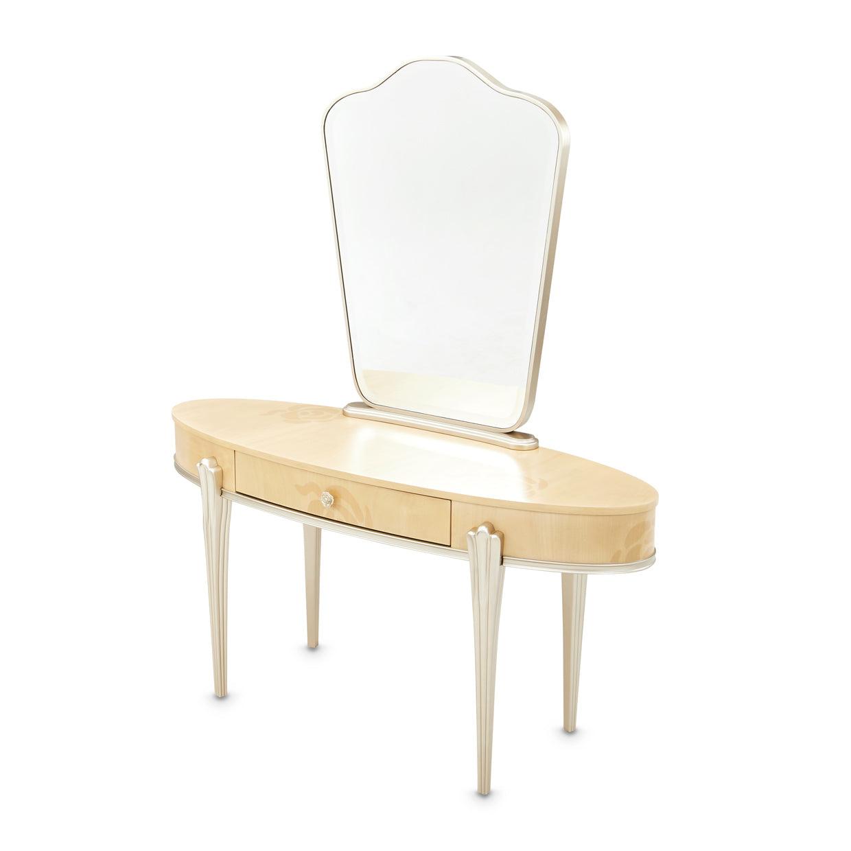 Michael Amini Camellia Field Caramel Vanity w Mirror